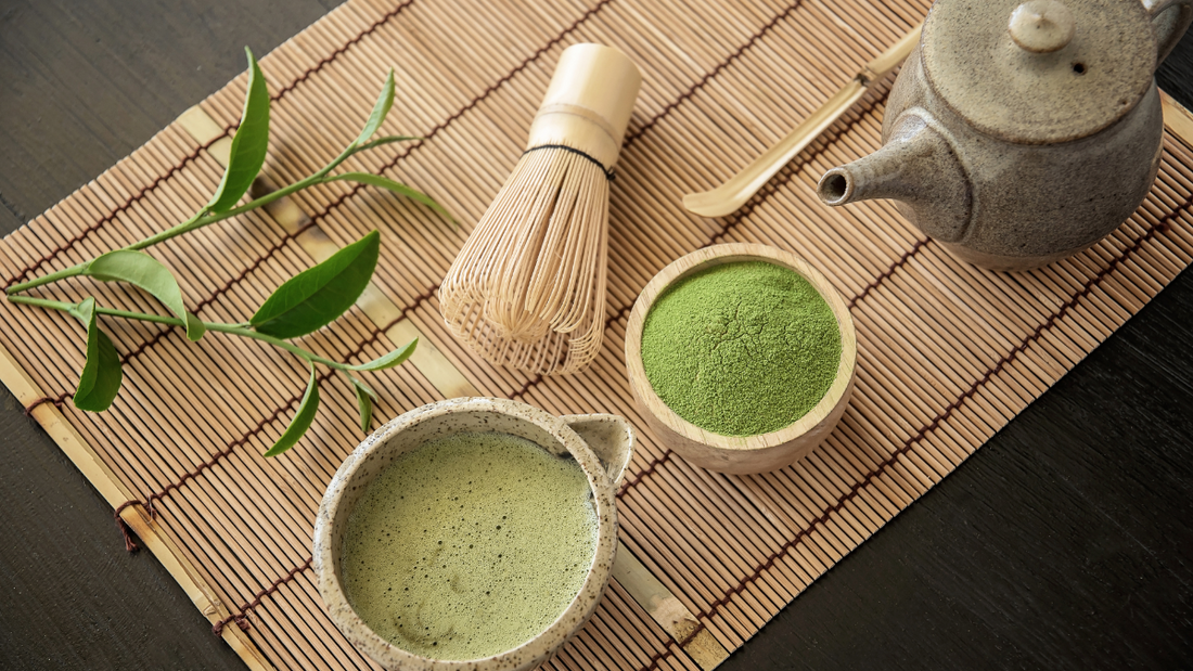 Matcha tea and tools